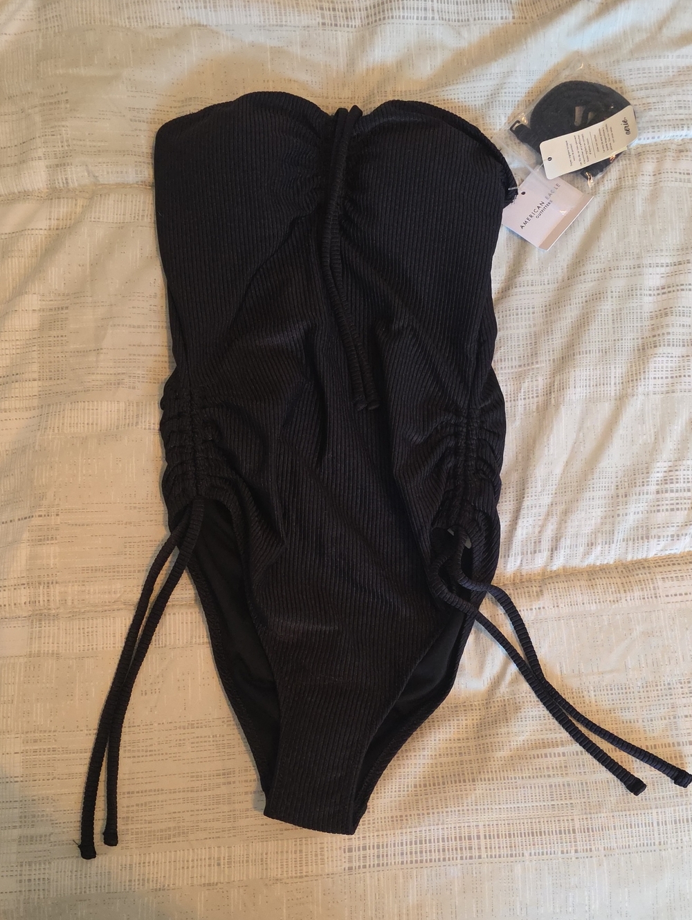 Aerie American Eagle Ribbed One Piece Swimsuit